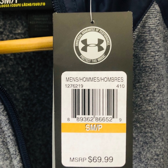 Adult Large Under Armour 1/4 zip fleece sweatshirt - Picture 6 of 8